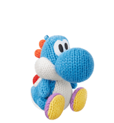 Light Blue Yarn Yoshi amiibo Yarn