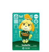 Isabelle amiibo Card