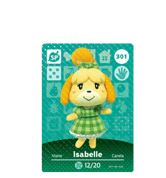 Isabelle amiibo Card