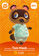 Tom Nook amiibo Card