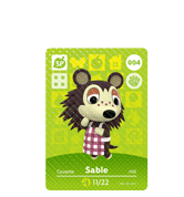 Sable amiibo Card