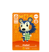 Mabel amiibo Card