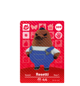 Resetti amiibo Card
