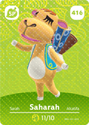 Saharah amiibo Card