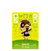 Sparro amiibo Card