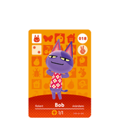 Bob amiibo Card