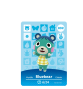 Bluebear amiibo Card
