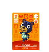 Poncho amiibo Card