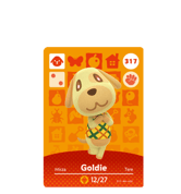 Goldie amiibo Card