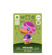 Miranda amiibo Card