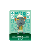 Monty amiibo Card