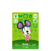 Greta amiibo Card