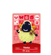 Vesta amiibo Card