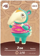 Zoe amiibo Card