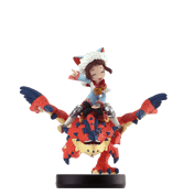One-Eyed Rathalos and Rider (Female) amiibo Figure
